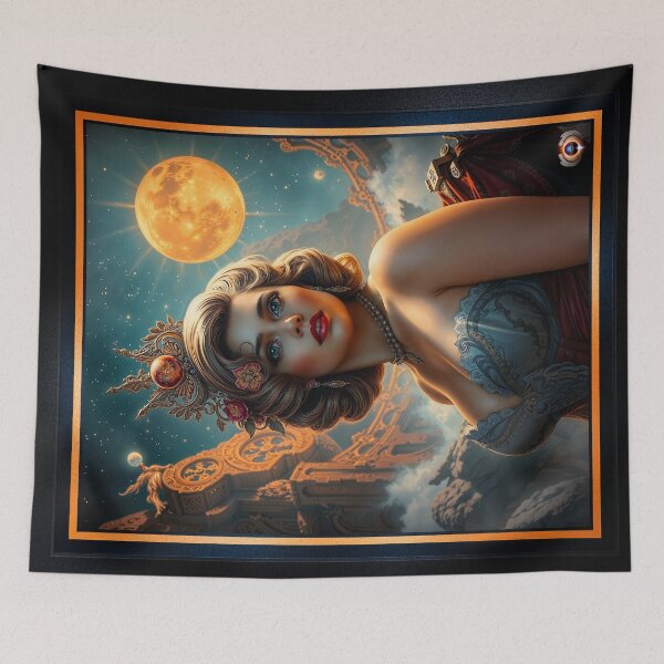 Item preview, Elóise Alvarina Del Luna, Beneath The Moonlit Skies Of A Forgotten Empire Stunning AI Concept Art by Xzendor7 designed and sold by Xzendor7 Digital Art Creations.