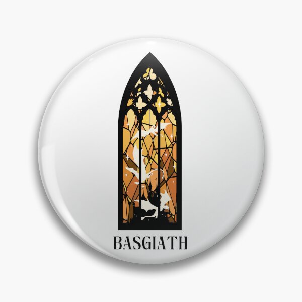 Item preview, Fourth Wing stained glass Basgiath designed and sold by h-helladesign.