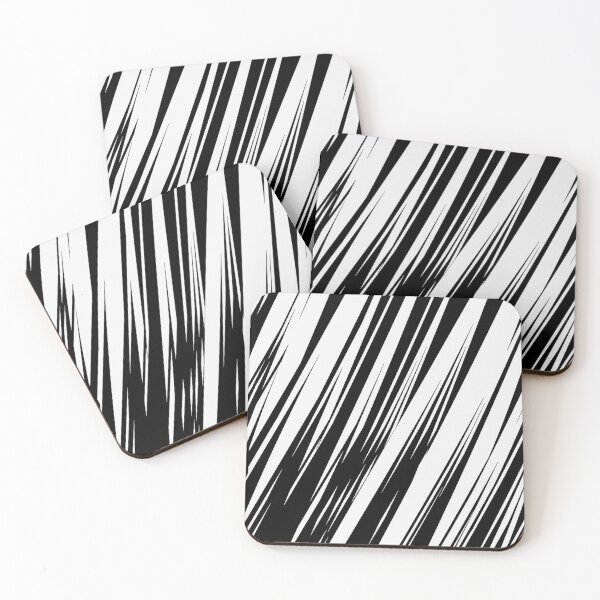 Item preview, Diagonal striped pattern in black and white designed and sold by AnnabellaRh.
