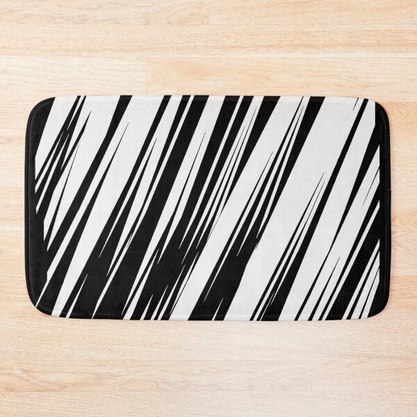 Item preview, Diagonal striped pattern in black and white designed and sold by AnnabellaRh.