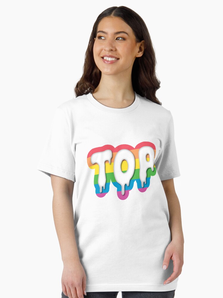 Thumbnail 1 of 7, Essential T-Shirt, Rainbow Top designed and sold by GayCum.