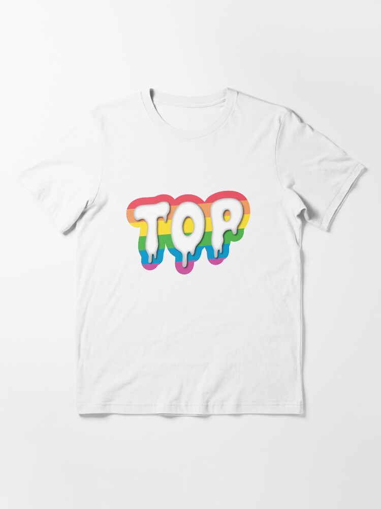 Thumbnail 3 of 7, Essential T-Shirt, Rainbow Top designed and sold by GayCum.