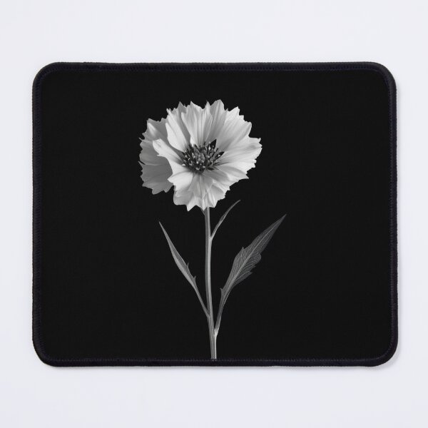 Item preview, Black and White Cornflower Wild Flower v2 designed and sold by PiranhaEatFashion.