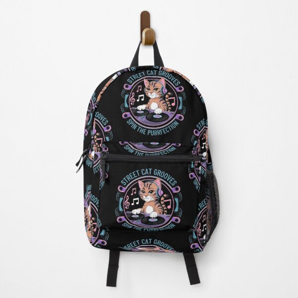 Item preview, Street Cat Grooves: DJ Cat Music Lovers designed and sold by UniversalFlair.