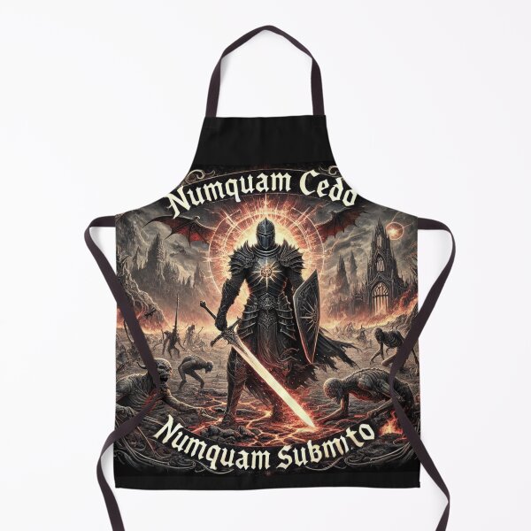 Item preview, latin, I will never surrender and never submit- knights victory over hell logo designed and sold by jeff13999.
