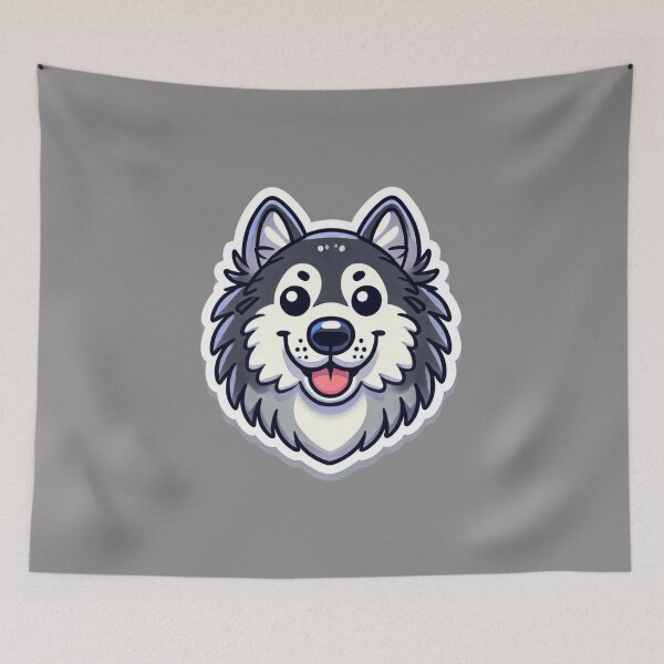 Item preview, Norwegian Elkhound Dog Head  designed and sold by ArtistEmbrace.