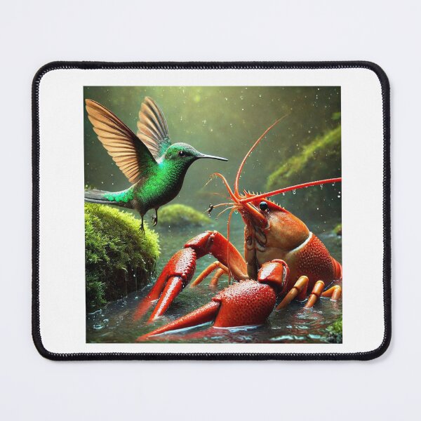 Item preview, Crayfish and Humminbird Having a Chat designed and sold by BreezyCove.