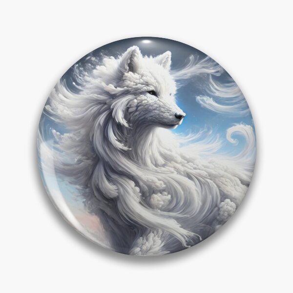 Item preview, Elemental Air Wolf designed and sold by Pines & Starlight.