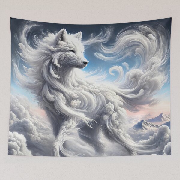 Item preview, Elemental Air Wolf designed and sold by Pines & Starlight.