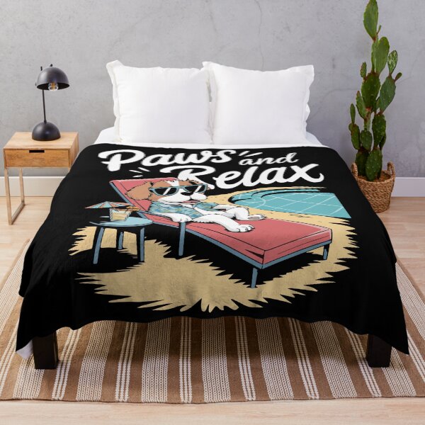 Item preview, Relaxing Dog by the Pool - “Paws and Relax designed and sold by Curtistevens.