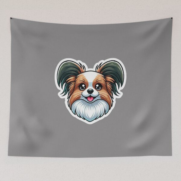 Item preview, Papillon Dog Head  designed and sold by ArtistEmbrace.