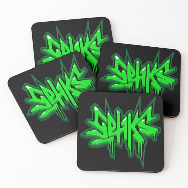 Item preview, sehks green 3d explosion graffiti designed and sold by manuvila.