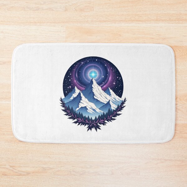 Item preview, Cosmic Peaks - Mystical Mountain Galaxy Design designed and sold by samtheai.