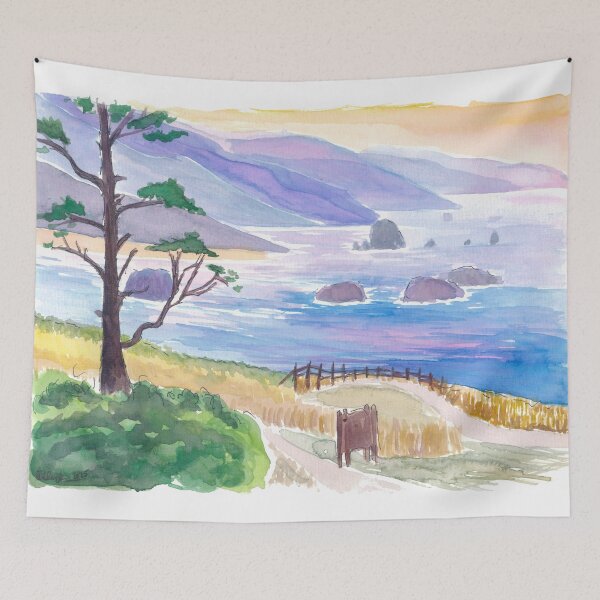 Item preview, Water Mist at Oregon Beach Scene near Ecola State Park designed and sold by artshop77.