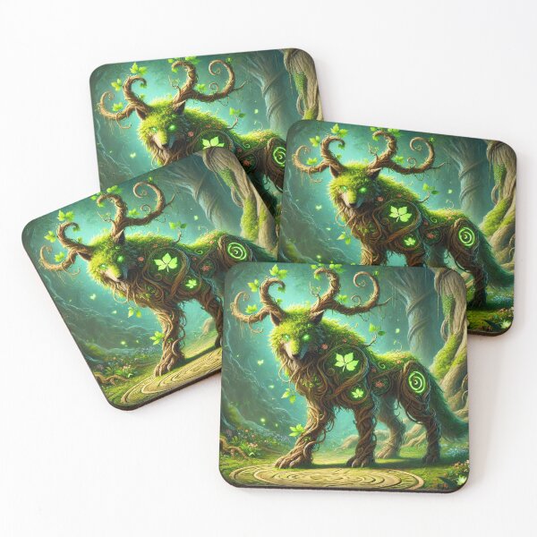 Item preview, Elemental Earth Wolf designed and sold by Pines & Starlight.