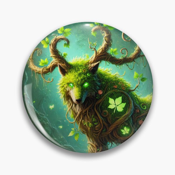 Item preview, Elemental Earth Wolf designed and sold by Pines & Starlight.