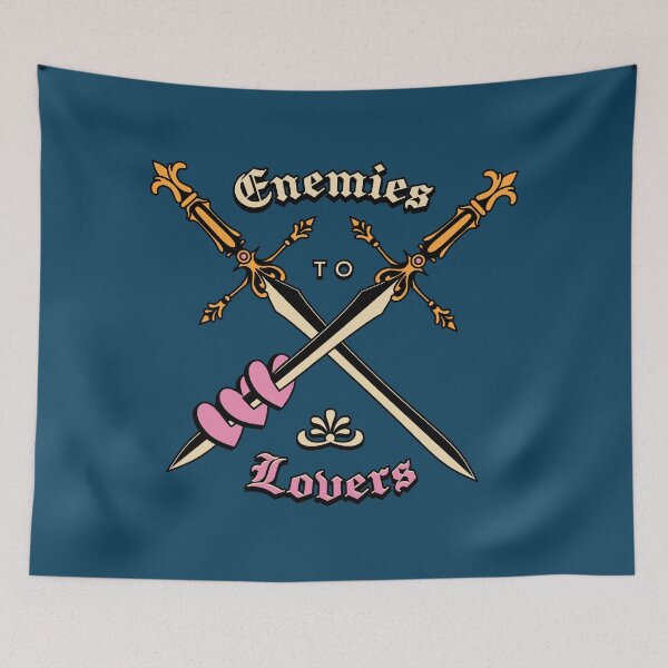 Item preview, Enemies to Lovers Illustrated Bookish Type  designed and sold by Magyarmelcsi Illustration.