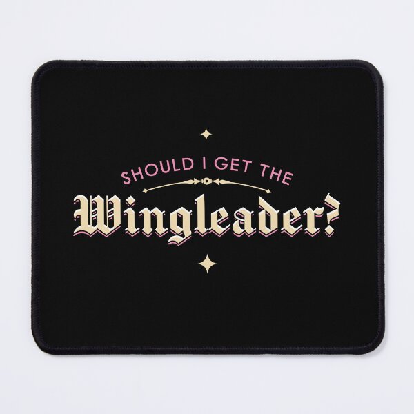 Item preview, Should I Get the Wingleader? Illustrated Bookish Type  designed and sold by Magyarmelcsi Illustration.