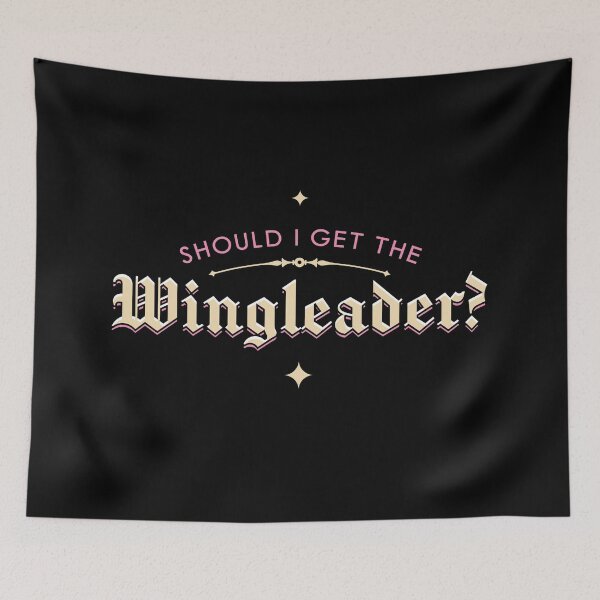 Item preview, Should I Get the Wingleader? Illustrated Bookish Type  designed and sold by Magyarmelcsi Illustration.