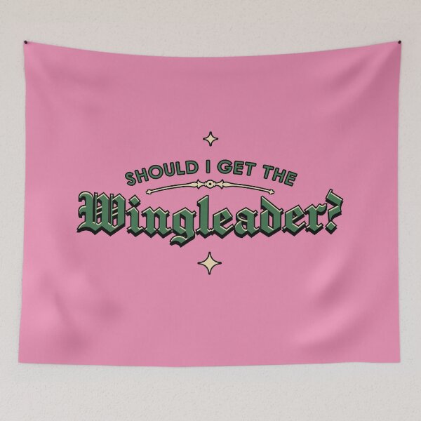 Item preview, Should I Get the Wingleader? Illustrated Bookish Type  designed and sold by Magyarmelcsi Illustration.