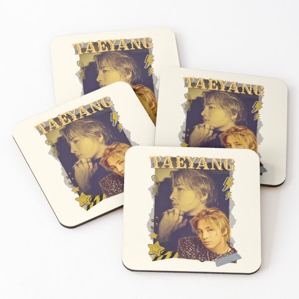 Item preview, Taeyang BIGBANG Retro Y2K Preppy Yellow Scrapbook Collage Design designed and sold by HELL0WBELLO.