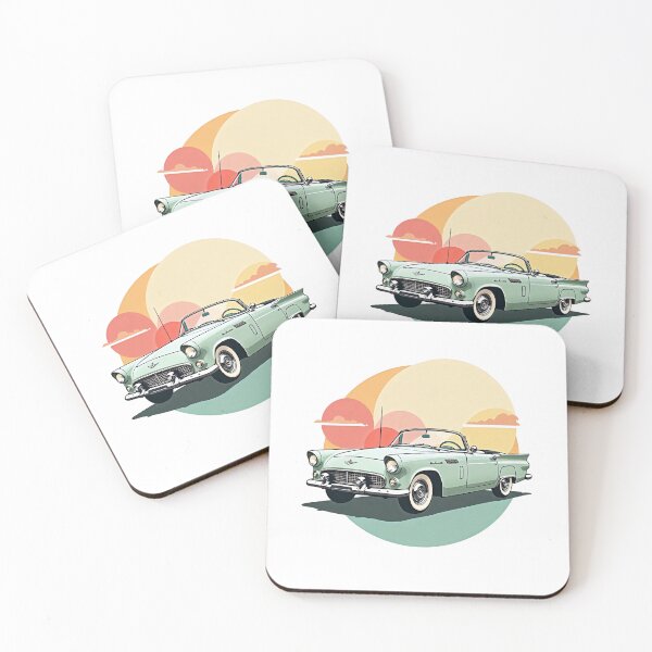 Item preview, Retro Convertible Car - Vintage Classic Design designed and sold by samtheai.