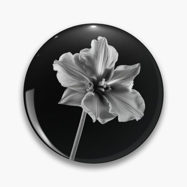 Item preview, Black and White Cowslip Wild Flower v2 designed and sold by PiranhaEatFashion.