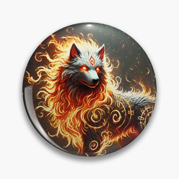 Item preview, Elemental Fire Wolf designed and sold by Pines & Starlight.