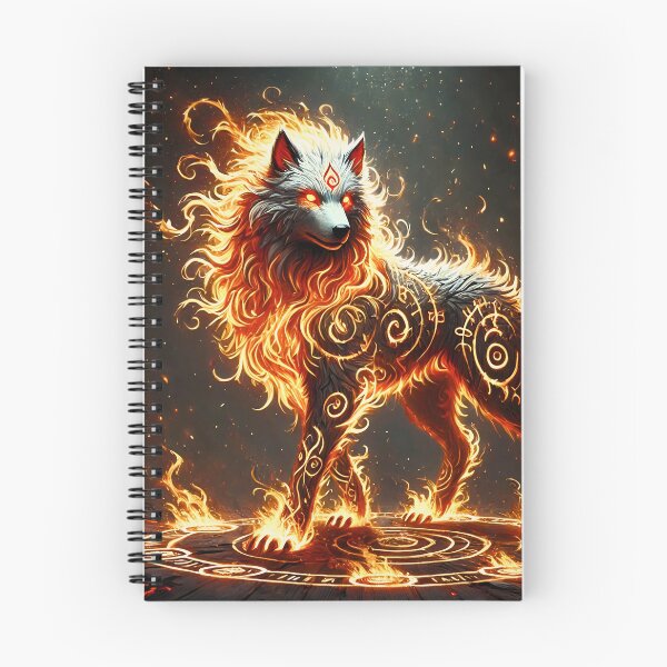 Item preview, Elemental Fire Wolf designed and sold by Pines & Starlight.