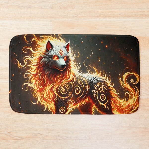 Item preview, Elemental Fire Wolf designed and sold by Pines & Starlight.