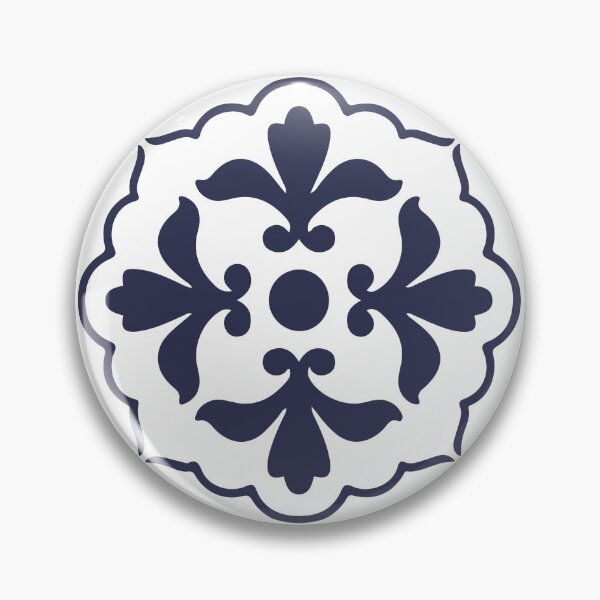Item preview, Hamptons Blue and White Moroccan Tile Pattern designed and sold by HotHibiscus.