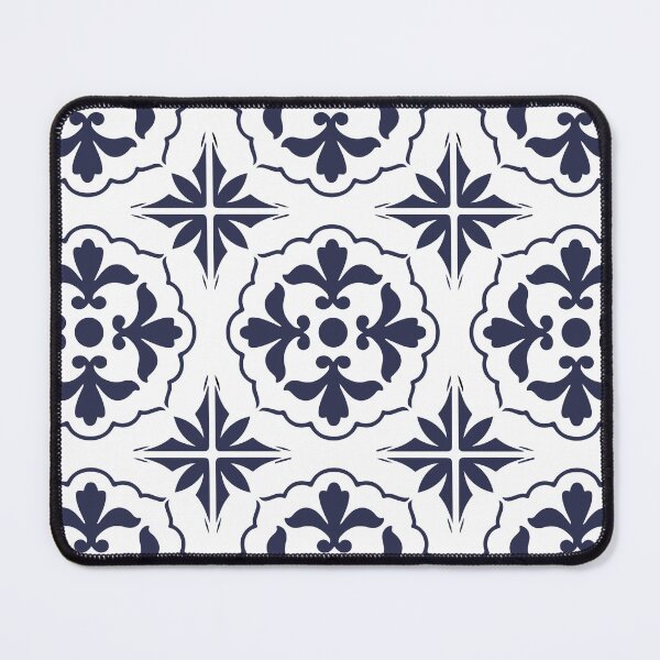 Item preview, Hamptons Blue and White Moroccan Tile Pattern designed and sold by HotHibiscus.