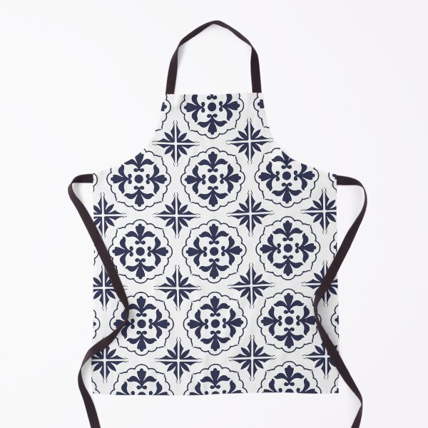 Item preview, Hamptons Blue and White Moroccan Tile Pattern designed and sold by HotHibiscus.