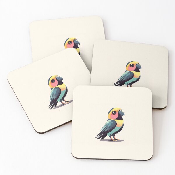 Item preview, Cute Minimalist Parrot Vector Illustration designed and sold by GoldenTealArts.