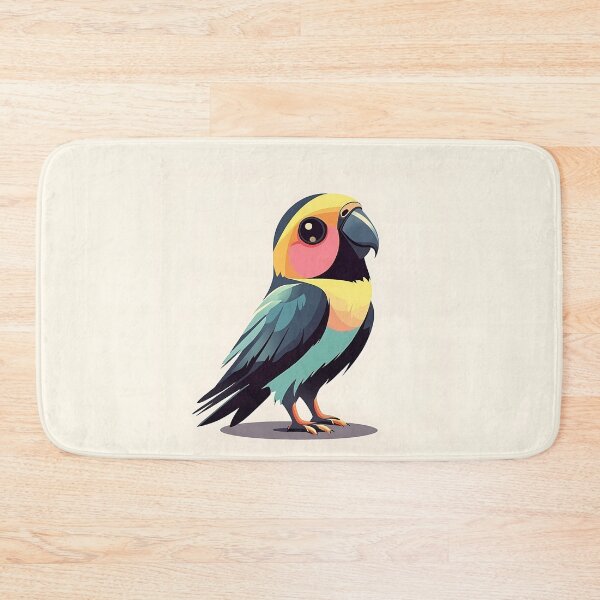 Item preview, Cute Minimalist Parrot Vector Illustration designed and sold by GoldenTealArts.
