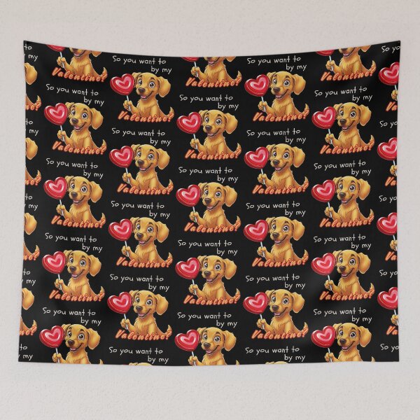 Item preview, My Heart Lolly Valentines Day Valentine's Day Cut Dog designed and sold by Design_Your_Day.