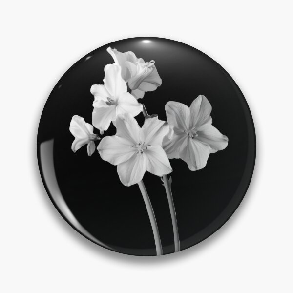 Item preview, Black and White Cowslip Wild Flower v3 designed and sold by PiranhaEatFashion.