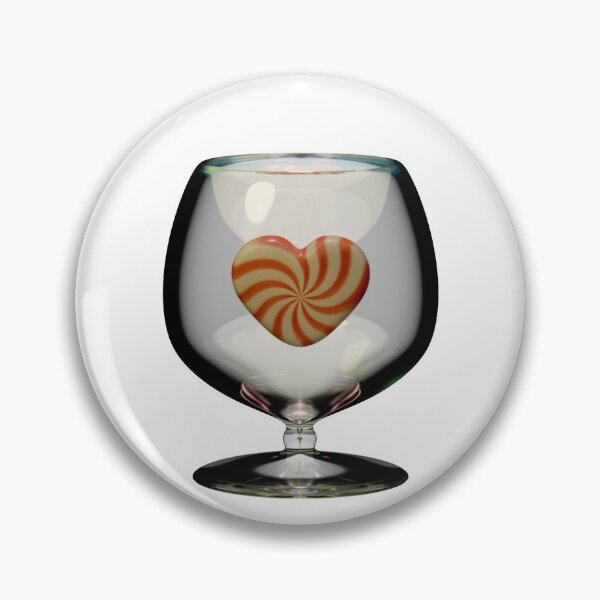 Item preview, Heart shaped candy inside a glass cup designed and sold by Omar Lopez-Rincon.