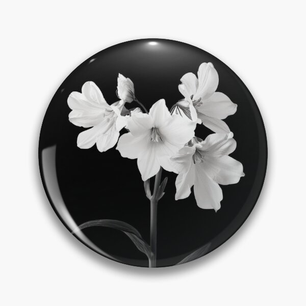 Item preview, Black and White Cowslip Wild Flower v4 designed and sold by PiranhaEatFashion.