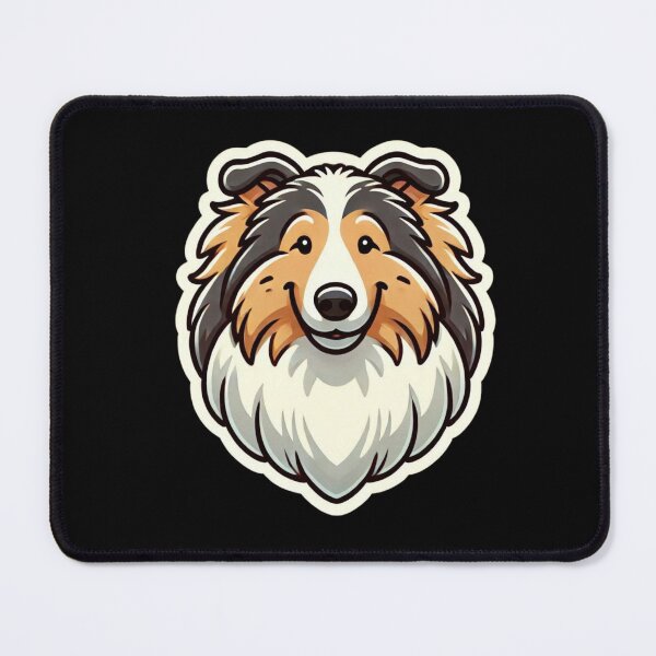 Item preview, Rough Collie Dog Head designed and sold by ArtistEmbrace.