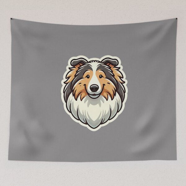 Item preview, Rough Collie Dog Head  designed and sold by ArtistEmbrace.