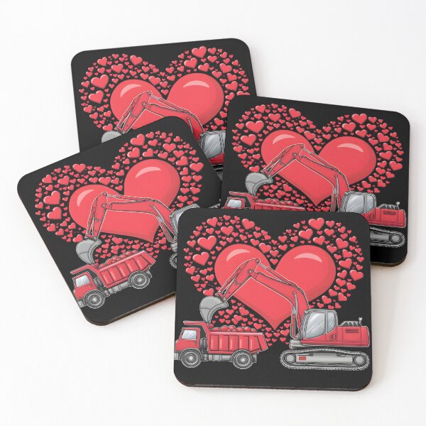 Item preview, Valentine's Day Construction Trucks.  designed and sold by I-wanna-T-shirt.