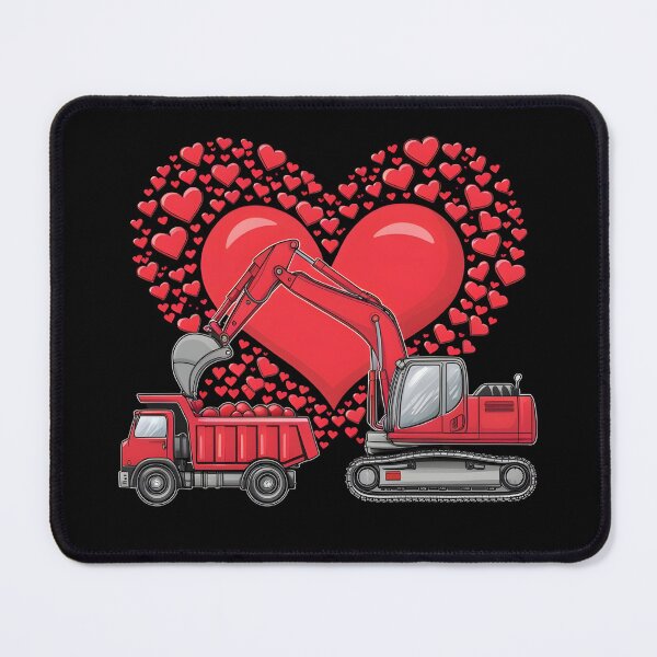 Item preview, Valentine's Day Construction Trucks. designed and sold by I-wanna-T-shirt.