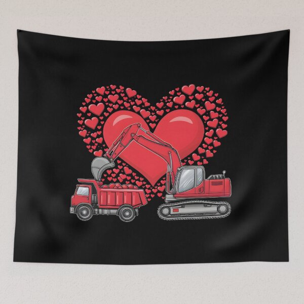 Item preview, Valentine's Day Construction Trucks.  designed and sold by I-wanna-T-shirt.