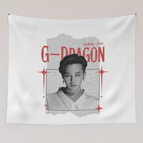 Item preview, G-Dragon BIGBANG Kwon Ji-yong Retro Y2K Preppy Red and Black  Scrapbook Collage Design designed and sold by HELL0WBELLO.