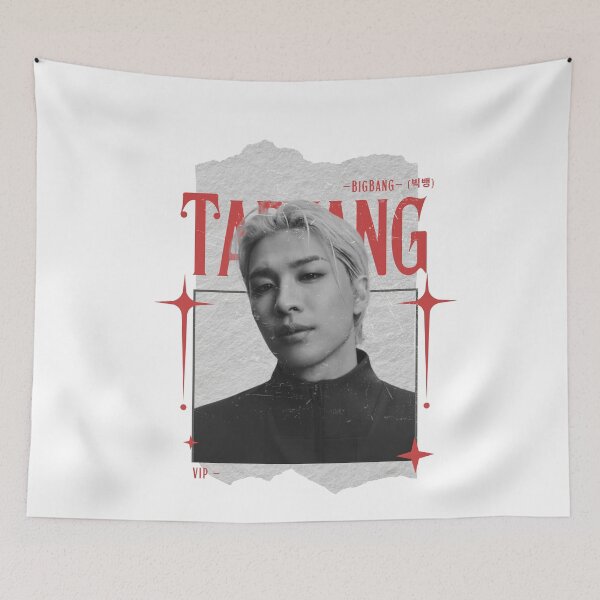Item preview, BIGBANG Taeyang Y2K Preppy Red and Black Scrapbook Collage Design designed and sold by HELL0WBELLO.