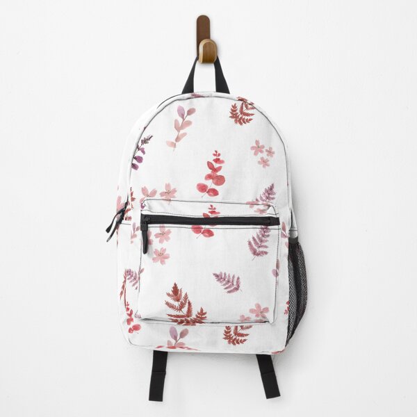 Item preview, Red Pastel Vintage Leaves Pattern designed and sold by FancySoulSS.