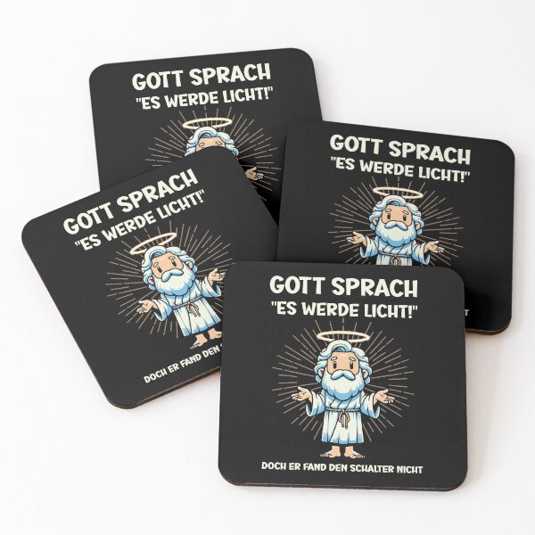 Item preview, Cartoon God with funny rhyme - "God said let there be light" designed and sold by SpecialtiesShop.