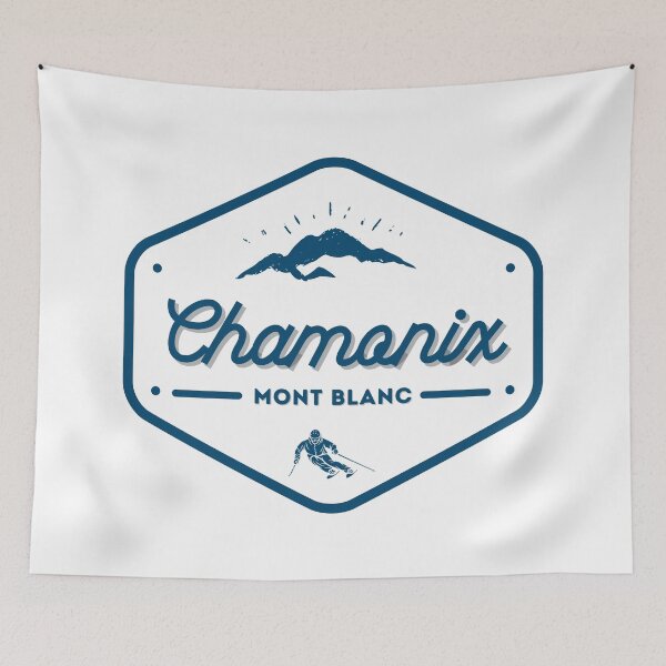 Item preview, Chamonix Mont Blanc Retro Skiing designed and sold by cutesy.