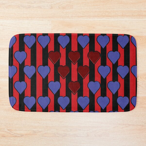 Item preview, Red Valentine Heart-blue-black-red  pattern 21 designed and sold by StudioViArt.